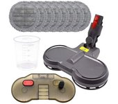 Cabezal De Fregona Eléctrico Húmedo Y Seco Para V7, V8, V10, V11, Piezas Reemplazables Con Contenedor, Cabezal De Fregona, Almohadillas, Taza Medidora