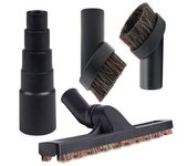 32 Mm 1 Cepillo Para Pisos De Madera De 1-4 Pulgadas Con 2 Cepillos De Aspiradora Y Adaptador De Manguera