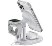 Otterbox Soporte Cargador Inalámbrico 3 En 1 Magsafe De Diseño Elegante Para Iphone, Airpods Y Apple Watch