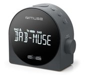 Muse Radio Reloj Despertador Dual Negro - M185cdb
