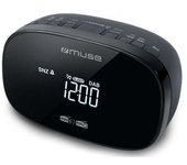Muse Radio Reloj Despertador Dual Negro - M150cdb