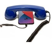 Auricular Retro Por Móviles (iphone) Azul