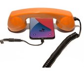 Auricular Retro Por Móviles (iphone) Naranja