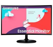 Monitor Curvado Samsung Essential S3 S24c360eau 24" 75 Hz Fhd Negro