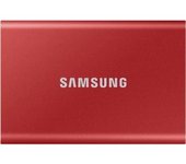 Ssd Externo T7 Usb Tipo C Color Rojo 2 Tb Samsung