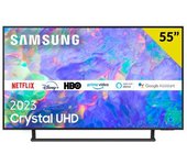 Televisor Smart Tv Samsung Cu8500 Crystal Uhd 55'' 4k Uhd Led Tizen Wifi Bluetooth 5.2 G Negro