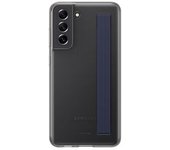Funda Samsung Galaxy S21 Fe Original Slip Strap Cover Traslúcida - Negro