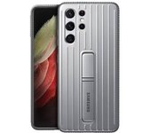 Carcasa Samsung Galaxy S21 Ultra Soporte Standing Cover Original – Plata