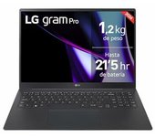 Laptop Lg 16z90t-g.ad8bb Con Intel Core Ultra 7 255h, 32 Gb Ram, 2 Tb Ssd, 16", Negro