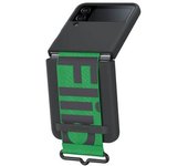 Carcasa Galaxy Z Flip 4 Silicona Acabado Mate Con Correa Original Samsung Negro