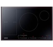 Placa De Inducción Empotrada Samsung Nz84f7nc6ab Negra De 4 Quemadores