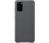 Funda Samsung En Piel Para Galaxy S20 Plus Gris Ef-vg985lj Nueva