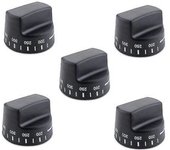 Perillas De Termostato De Horno Pb010099 (repuesto, Compatibles Con Los Modelos Ap5315393 Y 810983), Color Negro