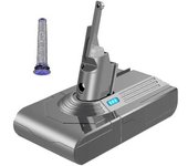 Adaptador De Batería V8 De 21,6 V + Prefiltro Compatible Con Baterías V8, Aspiradora V8 Absolute Y V8 Animal.