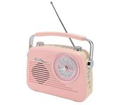 Altavoz Bluetooth Portátil, Versátil, Conexión Fiable, Fm, Am, Sw, Minialtavoz Usb Bluetooth Para Interior Y Exterior, Color Rosa, Enchufe