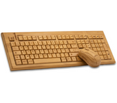 Teclado De Madera Y Mouse Inalámbrico: Combine Estilo Y Funcionalidad En Su Escritorio Con Este Juego Inalámbrico, Perfecto Para El Trabajo O El