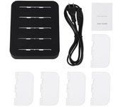 Universal 34w 6.8a 4 Puertos Usb Estación De Carga Soporte Cargador Rápido Inteligente Negro