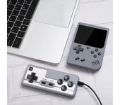 Consola De Juegos Portátil Retro Con 500 Juegos Clásicos Fc - Consola De Videojuegos Portátil Con Pantalla De 2,4 Pulgadas Azul Gris