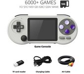 Consola De Juegos Portátil Data Frog Sf2000, Consolas De Juegos Retro Ips De 3 Pulgadas, Videojuegos Retro Integrados Con 6000 Juegos Para Niños