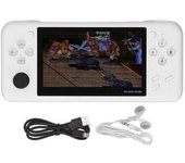 Consola De Juegos Portátil Hd De 4,3 Pulgadas, Reproductor Portátil Con Pantalla A Color De Múltiples Juegos Vintage De 1500mah, Color Blanco