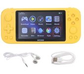 Reproductor De Juegos Eléctrico Pantalla De Alta Definición De 5,1 Pulgadas Consola De Juegos Con Controlador Vintage Portátil Amarillo
