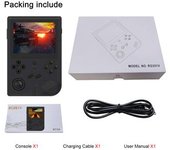 Consola De Juegos Portátil Rg351v, Sistema De Código Abierto, Consola De Juegos Retro Con Chip Rk3326 Con 5000/7000/15000 Juegos Clásicos, Pantalla