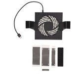 Ventilador De Refrigeración Para Xbox Series X Con Bajo Nivel De Ruido, 3 Velocidades, Puertos Usb Ajustables, Iluminación Rgb Y Cubierta Antipolvo