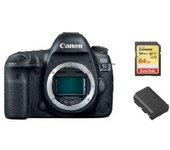 Canon Eos 5d Iv Body + 64gb Sd Card + Lp-e6n Battery