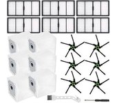 Accesorios De Repuesto Para Irobot Roomba S9(9150) S9+ S9 Plus (9550) Serie S Robot Aspirador Con Conexión Wi-fi 6 Filtros 6 Cepillos Laterales 6
