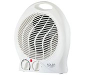 Calefactor Ventilador Aire Caliente / Frío, Termoventilador, 2 Niveles Temperatura, Termostato Blanco 2000w Adler Ad 7728