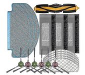 Juego De Paños De Fregona Con Cepillo De Filtro Compatible Con Ecovacs Deebot Ozmo T8 Compatible Con Limpieza