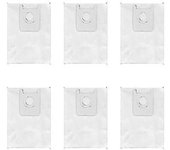6 Piezas Adecuadas Compatibles Con La Bolsa De Polvo Para Aspiradora Robot Roidmi Eva Sdj06rm
