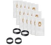 Paquete De 15 Bolsas De Aspiradora 204814 Para Bolsas De Aspiradora 205811 Estilo F, 204811,204814, Para Todas Las Generaciones G+4 Cinturones