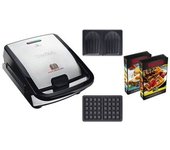 Tefal Sw853d12 Máquina Para Hacer Gofres Multifunción Colección Snack - Inoxidable