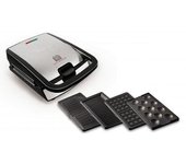 Tefal Sw854d16 Sandwichera 700 W Negro, Acero Inoxidable
