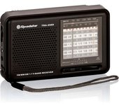 Radio Multibanda Am / Fm / Sw, Toma De Auriculares, Portátil, Ligera Negro Roadstar Tra-2989