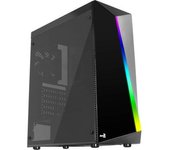Aerocool Shard - Caja De Pc, Atx, Panel Acrílico, Rgb 13 Modos, Ventilador 12cm