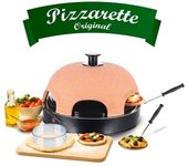 Emerio Po115984 Horno Para Pizzas Eléctrico Cubierta Piedra Terracota, 6 Comensales, 1100w