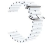 Bracelete Pulsera Round Branco Para Samsung Galaxy Watch 3 Bluetooth 41mm