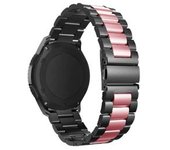 Bracelete Acero Inoxidable Adaptable Negro E Rosa Para Samsung Galaxy Watch 3 Lte 45mm