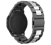 Bracelete Acero Inoxidable Adaptable Negro E Prata Para Samsung Galaxy Watch 3 Lte 45mm