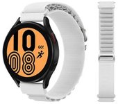 Bracelete Alpine G-hook Ajustável Samsung Galaxy Watch 4 44mm Branco