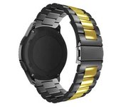 Bracelete Acero Inoxidable Adaptable Negro E Dourado Para Huawei Watch Gt3 Elegant 42mm