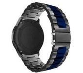 Bracelete Acero Inoxidable Adaptable Negro E Azul Para Amazfit Gtr 2e