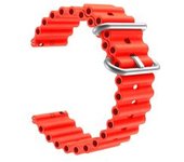 Bracelete Pulsera Round Vermelho Para Samsung Galaxy Watch 3 Bluetooth 41mm