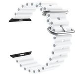 Bracelete Pulsera Round Branco Para Apple Watch Series 8 41mm