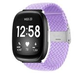 Bracelete Pulsera Entrançada Flexible Para Fitbit By Google Versa Lite Roxo