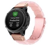 Bracelete Resina Luxury Rosa Garmin Instinct Solar Camo Edition