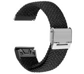 Bracelete Pulsera Entrançada Flexible Para Garmin Tactix Delta Solar Edition Negro