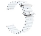 Bracelete Pulsera Round Branco Para Samsung Galaxy Watch 3 Lte 45mm